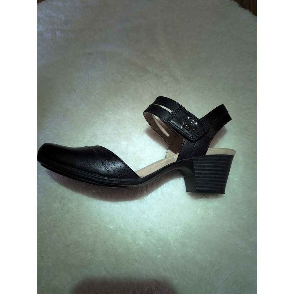 Sz 9.5M Clarks Collection Emily 2 Ketra Ankle Strap Heels Womens Black - Picture 3 of 6